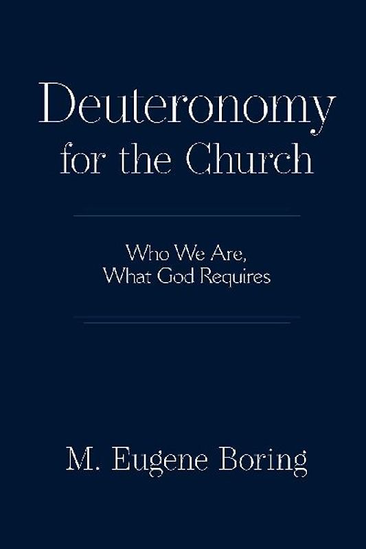 Deuteronomy for the Church