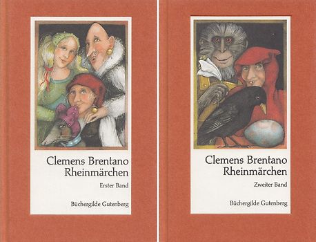 Rheinmärchen: In zwei Bänden - Clemens Brentano [2 Bände, Gebundene Ausgabe, inkl. Schuber]