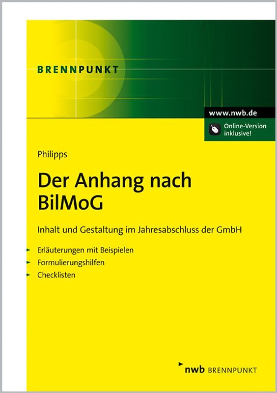 Der Anhang nach BilMoG
