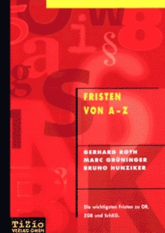 Fristen von A - Z