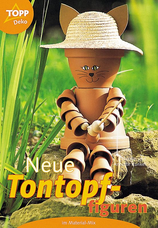 Neue Tontopffiguren. Im Material Mix