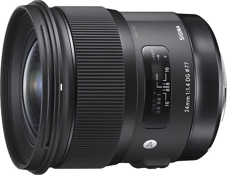 Sigma A 24 mm F1.4 DG HSM 77 mm Filtergewinde (Sigma SA Anschluss) schwarz