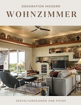 Wohnzimmer Dekoration Modern: Eleganter moderner Wohnbereich, Dekorationsideen für ein farbenfrohes Wohnzimmer, Innenarchitektur.