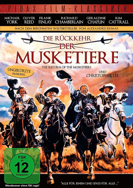 Die Rückkehr der Musketiere (The Return Of The Musketeers) - Die ungekürzte Fassung des Abenteuerfilms mit Starbesetzung nach dem Roman von Alexandre Dumas (Pidax Film-Klassiker) DVD