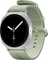 Samsung Galaxy Watch8 44 mm Boîtier aluminium argent sur Sport Chic M/L vert sauge [Wi-Fi]