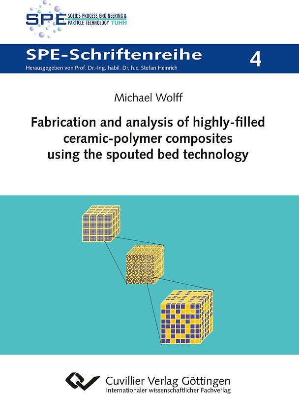 Fabrication and analysis of highly-filled ceramic-polymer composites using the spouted bed technology