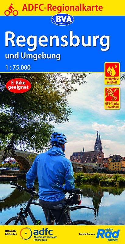 BVA ADFC Regionalkarte Regensburg und Umgebung 1:75.000