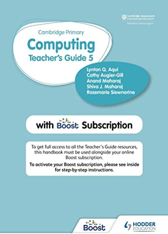 Cambridge Primary Computing Teacher's Guide Stage 5 with Boost Subscription