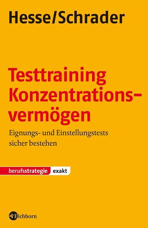 Testtraining Konzentrationsvermögen