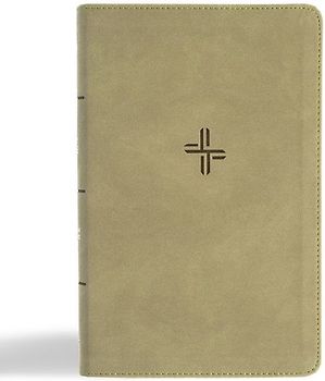 CSB Single-Column Personal Size Bible, Digital Study Edition, Sage Suedesoft Leathertouch
