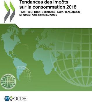 Tendances des impôts sur la consommation 2018