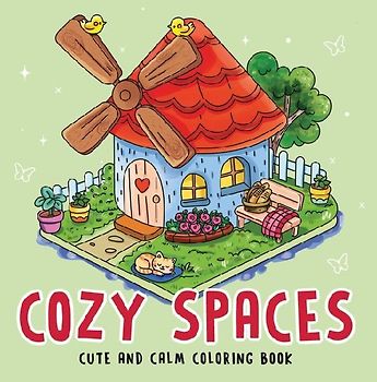 Cozy Spaces - Cute and Calm Coloring Book