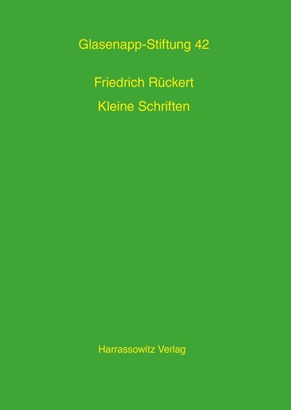 Kleine Schriften zur Indologie