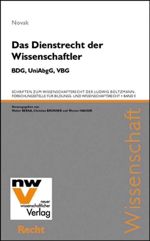 Das Dienstrecht der Wissenschaftler