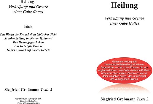 Heilung Verheißung und Grenze einer Gabe Gottes