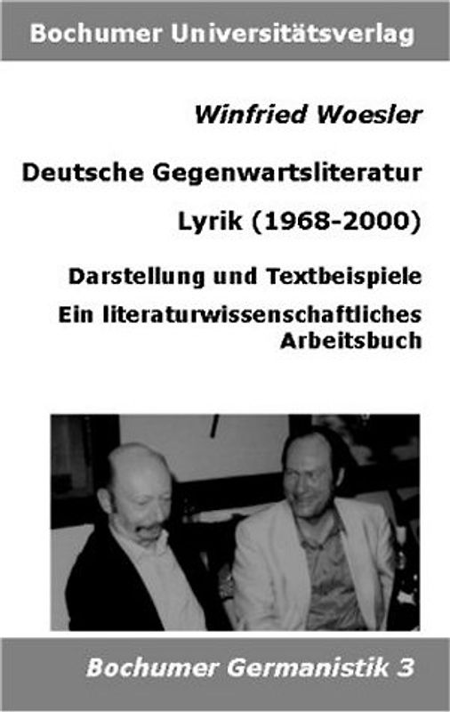 Deutsche Gegenwartsliteratur. Lyrik (1968-2000)
