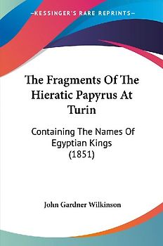 The Fragments Of The Hieratic Papyrus At Turin