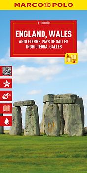MARCO POLO Reisekarte England, Wales (2-Karten-Set) 1:350.000