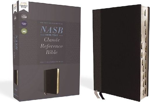 Nasb, Classic Reference Bible, Leathersoft, Black, Red Letter, 1995 Text, Thumb Indexed, Comfort Print