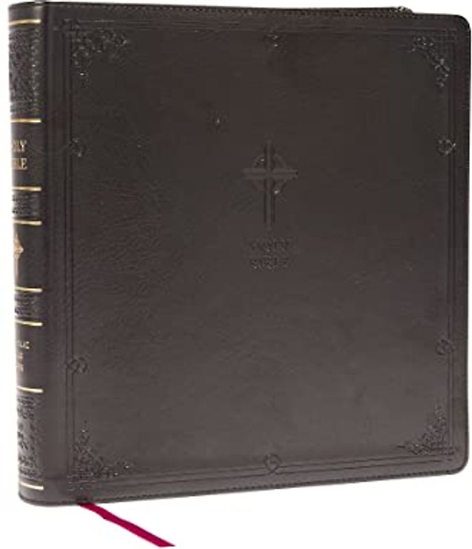 Nabre XL, Catholic Edition, Leathersoft, Black, Comfort Print