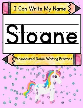 I Can Write My Name: Sloane: Personalized Name Writing Practice