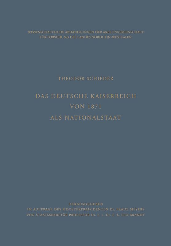 Das Deutsche Kaiserreich von 1871 als Nationalstaat