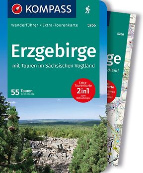 KOMPASS Wanderführer Erzgebirge, 55 Touren mit Extra-Tourenkarte