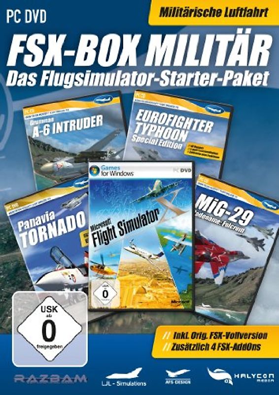 Flight Simulator X - Box Militär PC Spiele