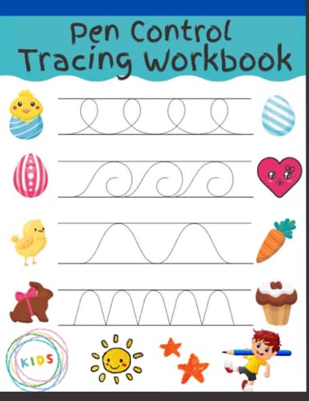 Pen Control Tracing Workbook
