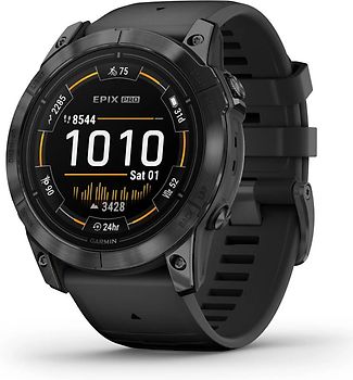 Garmin Epix Pro (Gen 2) 51 mm nero/grigio ardesia con cinturino in silicone grigio [Wi-Fi, Standard]