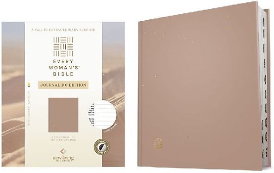 NLT Every Woman's Bible, Journaling Edition, Filament Enabled (Hardcover, Sand, Indexed, Red Letter)