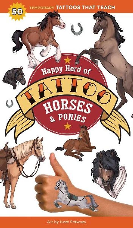 Happy Herd of Tattoo Horses & Ponies
