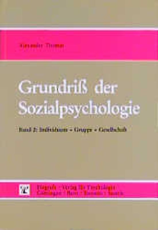 Grundriss der Sozialpsychologie