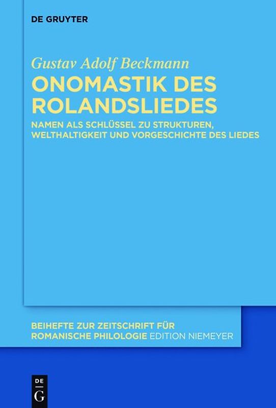Onomastik des Rolandsliedes