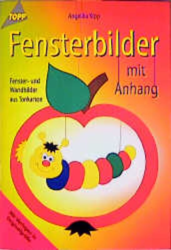 Fensterbilder mit Anhang. Fensterbilder aus Tonkarton