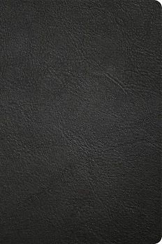 CSB Large Print Thinline Bible, Holman Handcrafted Collection, Black Premium Goatskin