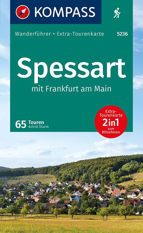 KOMPASS Wanderführer Spessart, 65 Touren mit Extra-Tourenkarte
