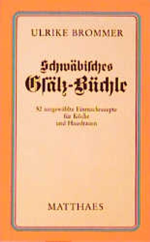 Schwäbisches Gsälz-Büchle