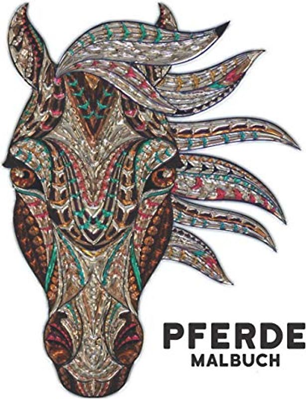 Malbuch Pferde: 50 Pferde Einseitige Designs Pferde Stressabbau Malvorlagen für Erwachsene Geschenk für Pferdeliebhaber zum Ausmalen Erwachsenen Malbuch für Pferdeliebhaber Männer und Frauen