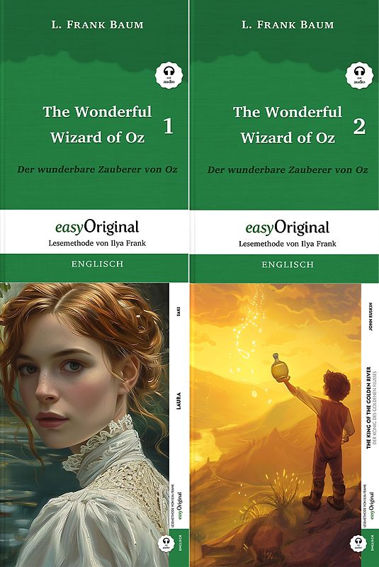 Englisch für Einsteiger (4 Bücher + Audio-Online) - Frank-Lesemethode - Kommentierte zweisprachige Ausgabe Englisch-Deutsch