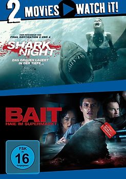 Shark Night - Das Grauen lauert in der Tiefe / Bait - Haie im Supermarkt [2 DVDs] DVD