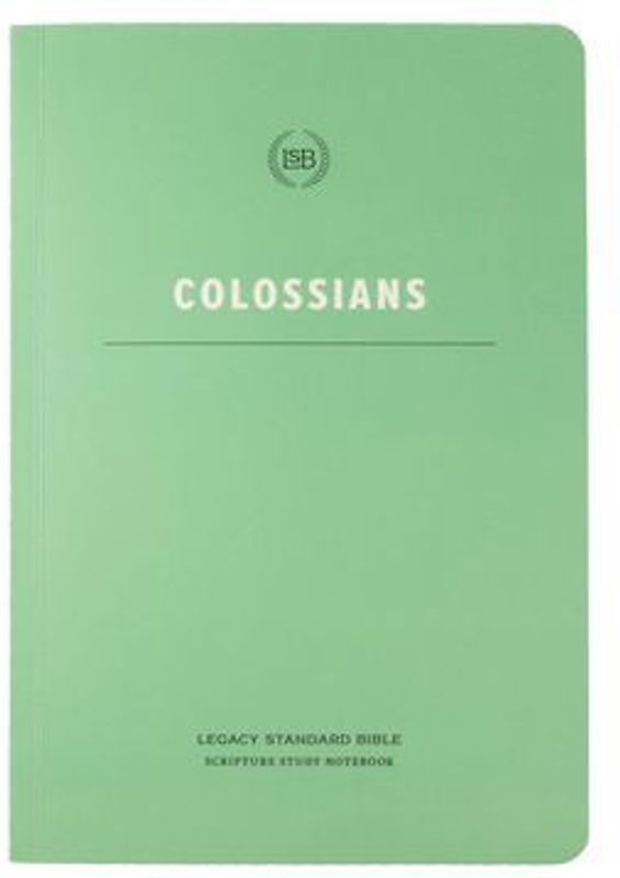 Lsb Scripture Study Notebook: Colossians