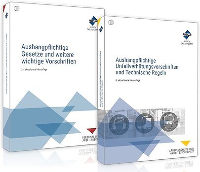 Das Aushang-Paket: Aushangpflichtige Gesetze + Unfallverhütungsvorschriften