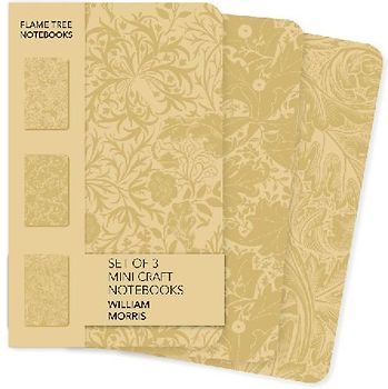 William Morris Set of 3 Mini Craft Notebooks