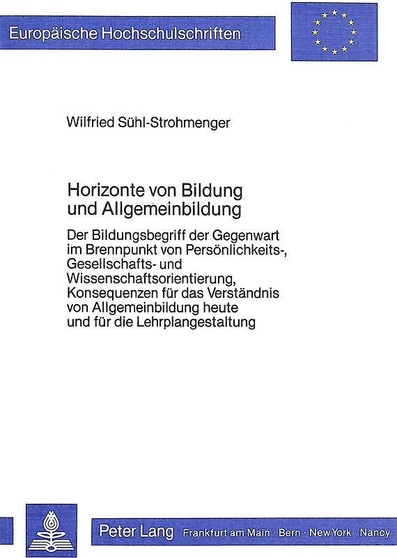 Horizonte von Bildung und Allgemeinbildung