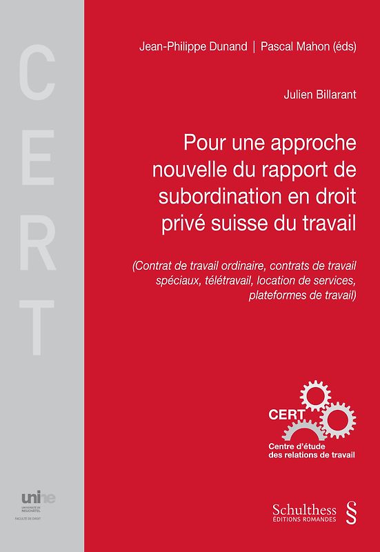 Le rapport de subordination dans les relations de travail spéciales