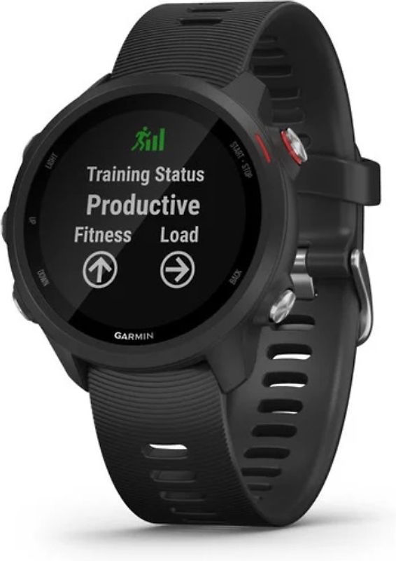 Garmin Forerunner 245 Music schwarz am Silikonarmband schwarz