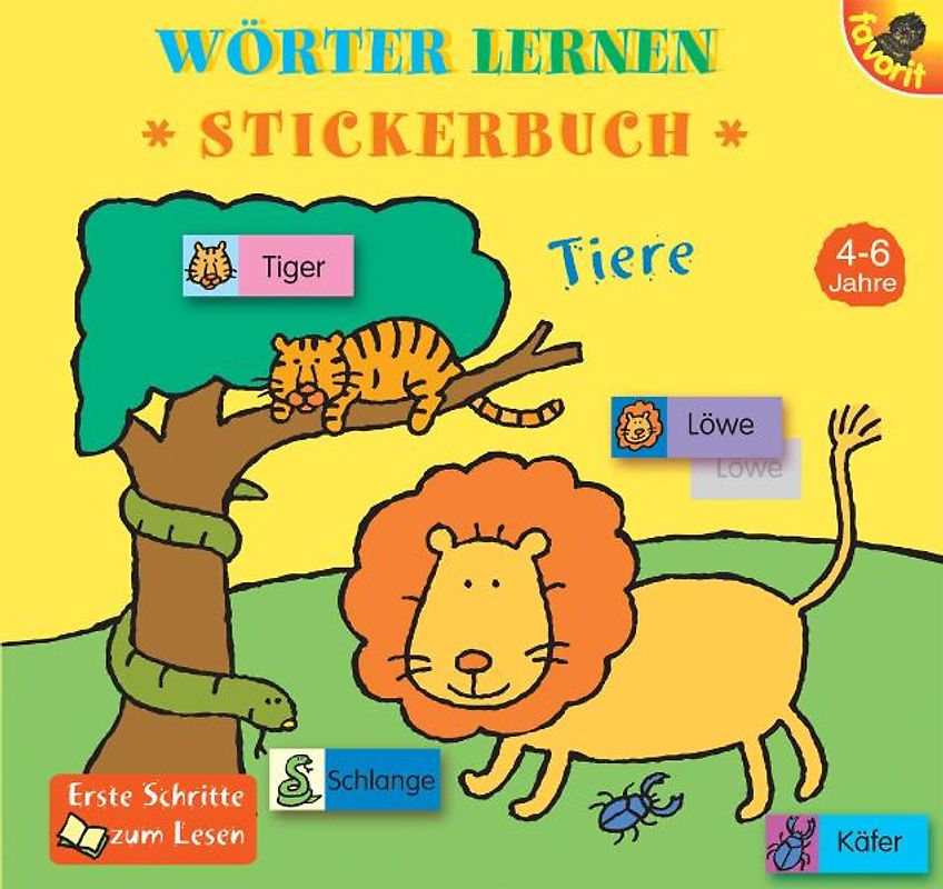 Wörter Lernen - Stickerbuch