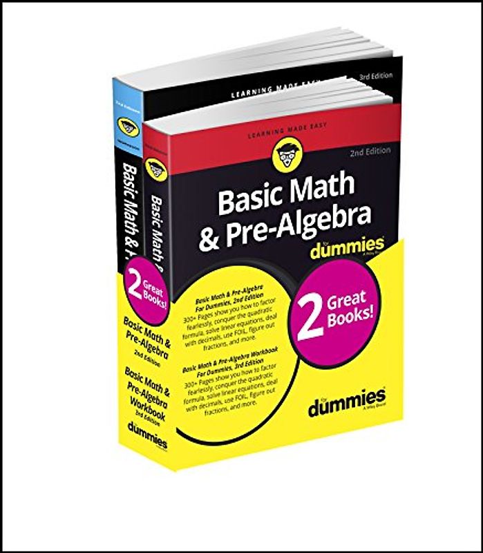 Basic Math and Pre-Algebra Workbook For Dummies & Basic Math and Pre-Algebra For Dummies Bundle (For Dummies Math & Science)