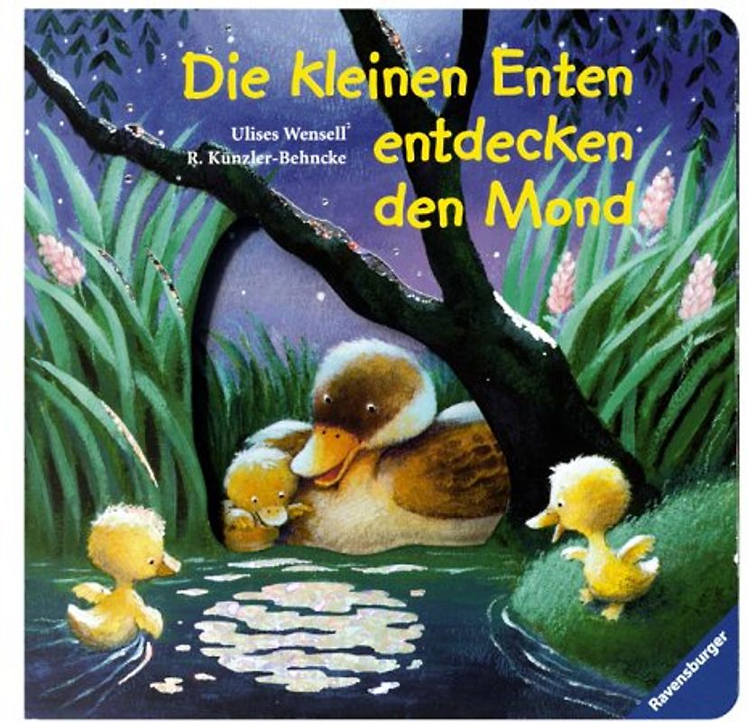 Die kleinen Enten entdecken den Mond